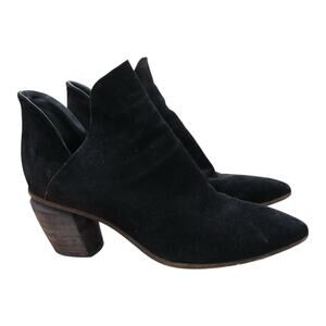 Officine Creative Sabine Ankle Booties In Black Suede Women’s Size 39.5